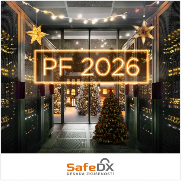 Veselé Vánoce a šťastný nový rok 2026 přeje tým datového centra SafeDX